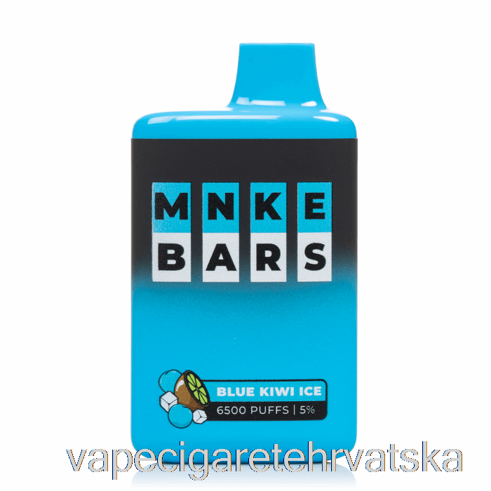 Vape Hrvatska Mnke Bars 6500 Disposable Blue Kiwi Ice